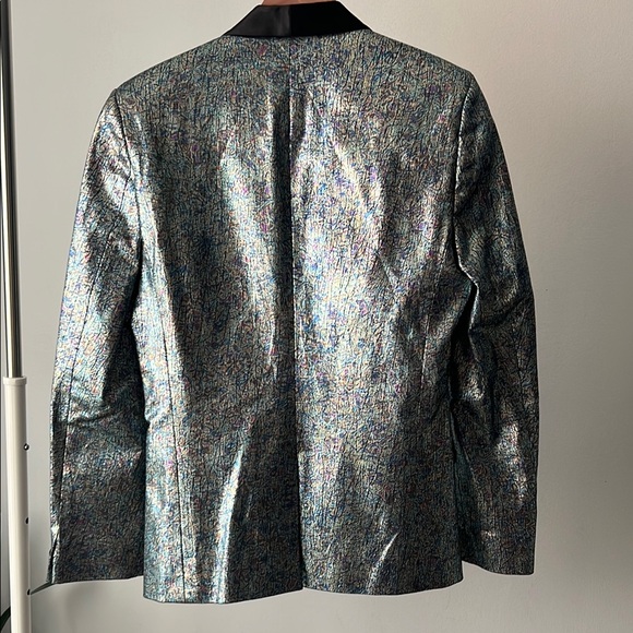 ASOS Gray and Black tux Sport Coats with Modern Silhouettes - Picture 5 of 8